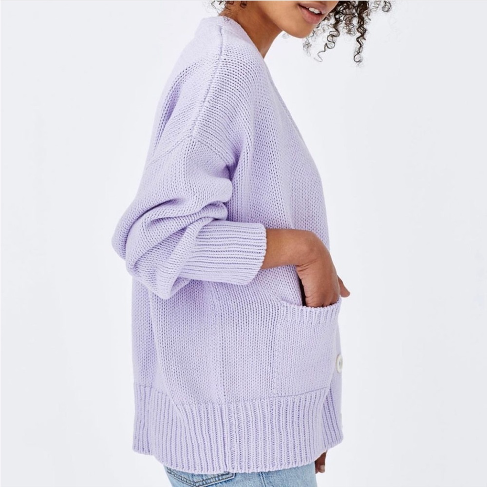 Babaa no16 cardigan violet milk